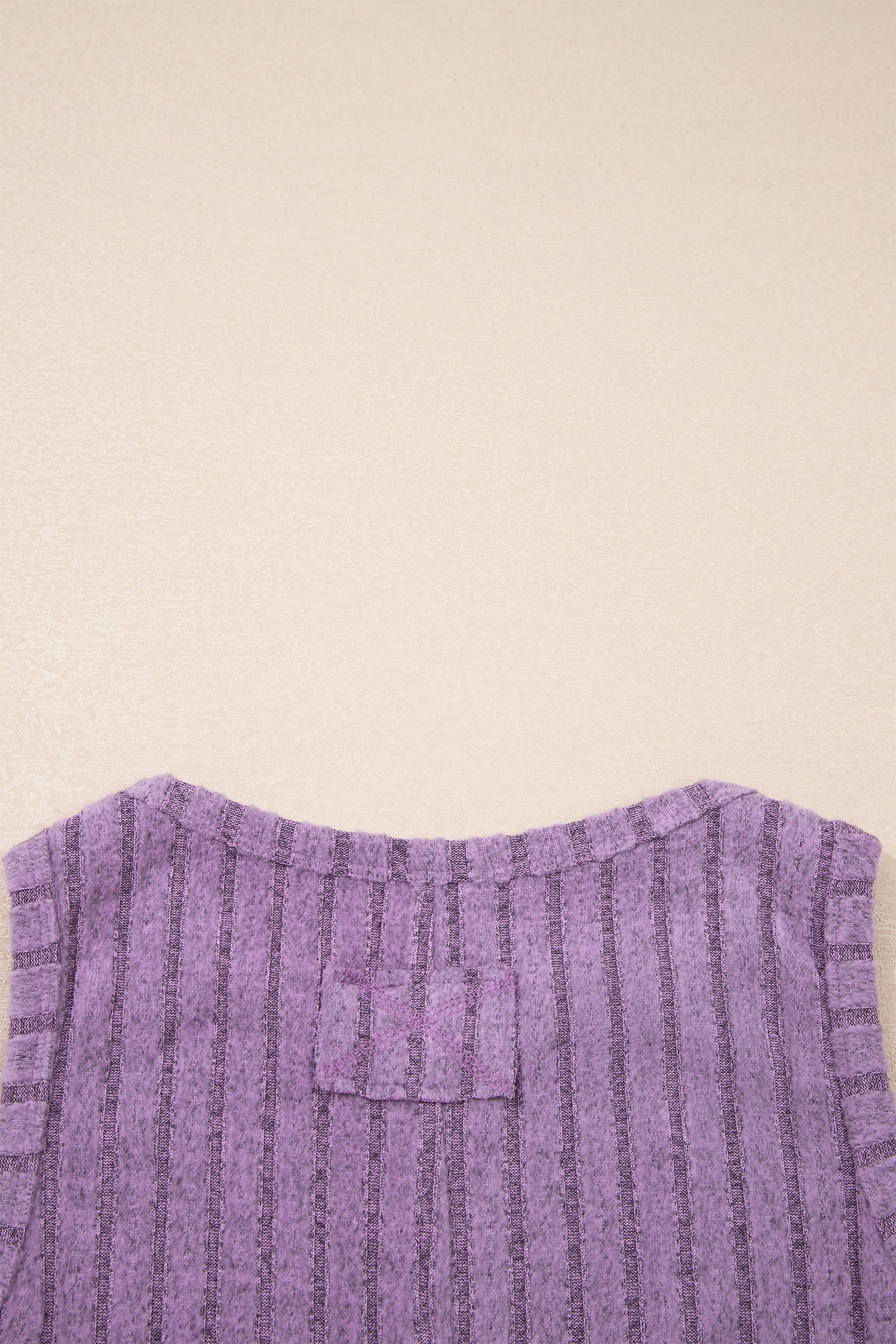 Beau Blue slim ribbed mineral wash tank top on white background