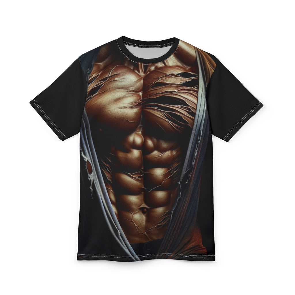 Muscle Art Graphic Tee — Bold Fitness Shirt for Gym Lovers