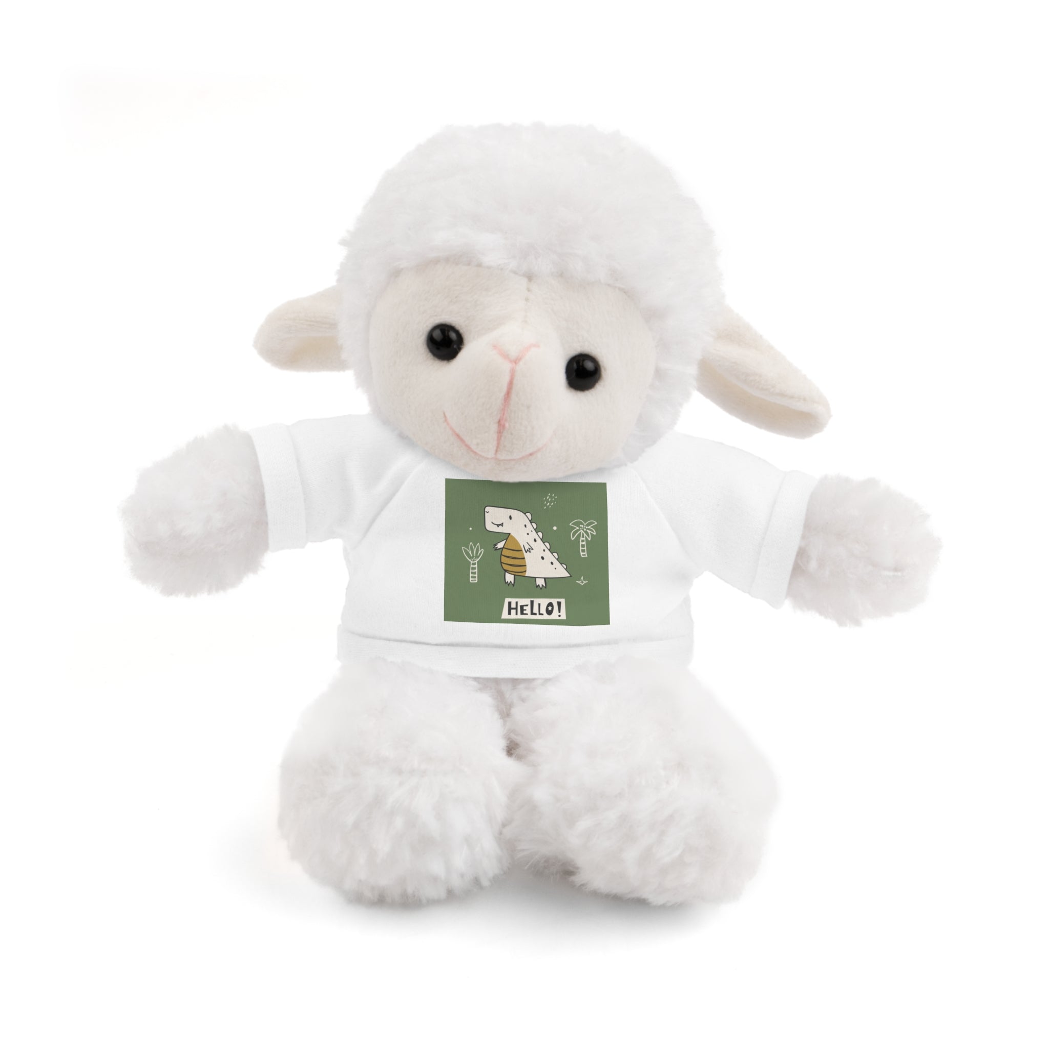 Cute Stuffed Animal with Tee, Adorable Plush Toy Gift, Children's Birthday Present, Cozy Cuddle Buddy, Animal Lover Collectible