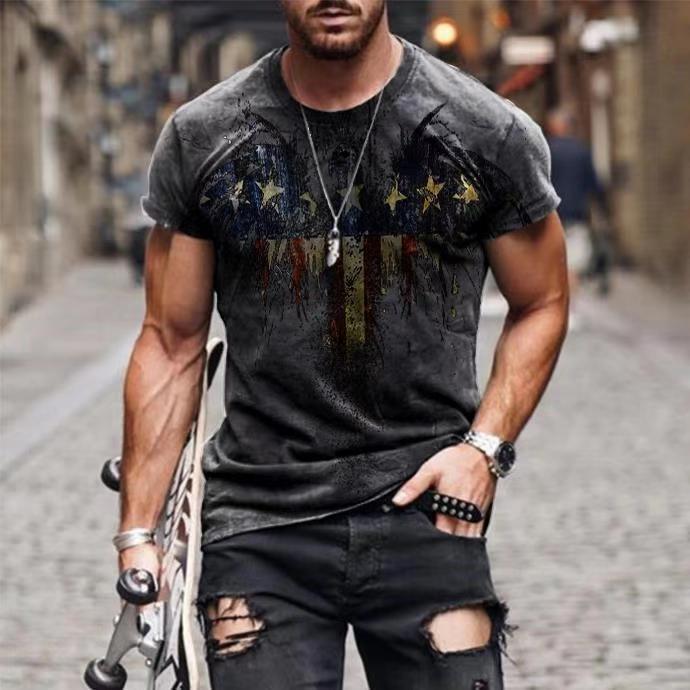 men's vintage casual t-shirt