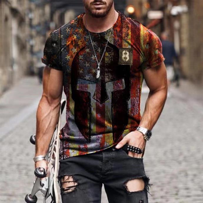 men's vintage casual t-shirt