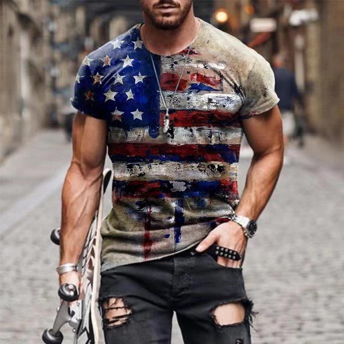 men's vintage casual t-shirt