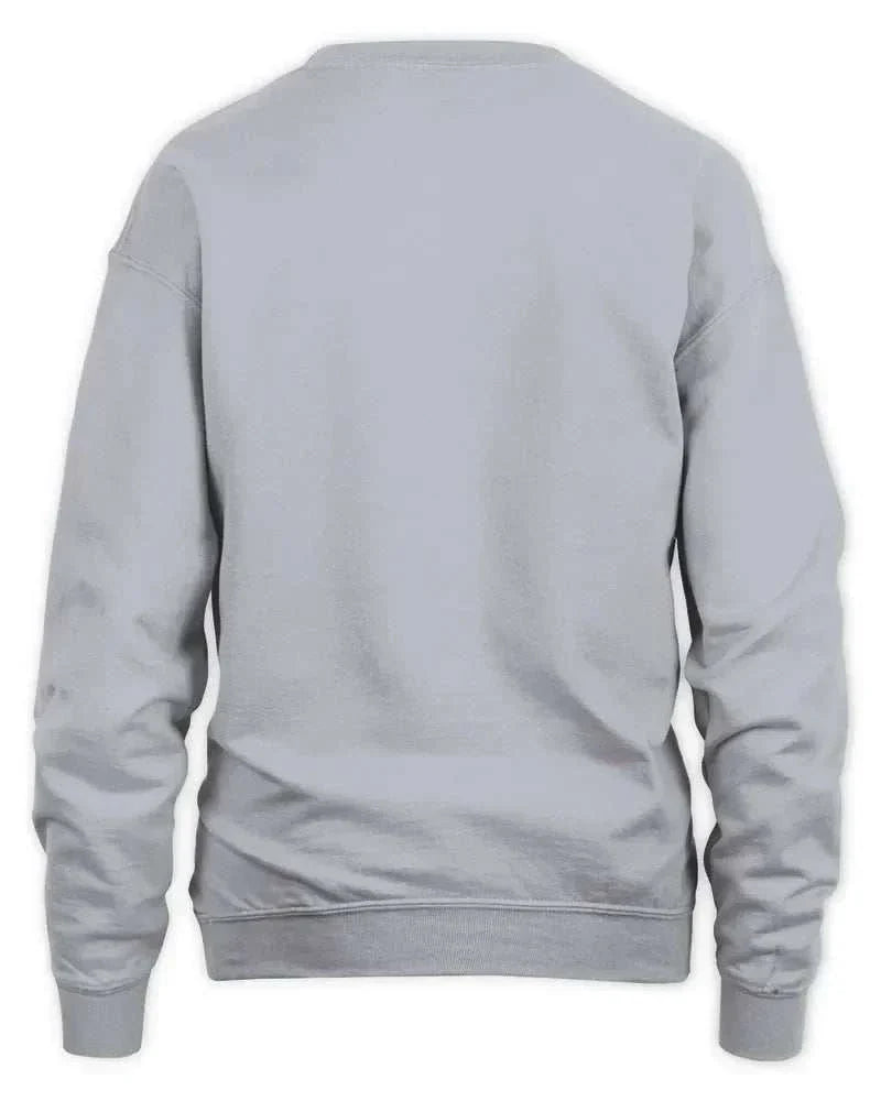 Pharmacy Christmas gray preshrunk fleece knit sweatshirt with 1x1 rib and double-needle stitching
