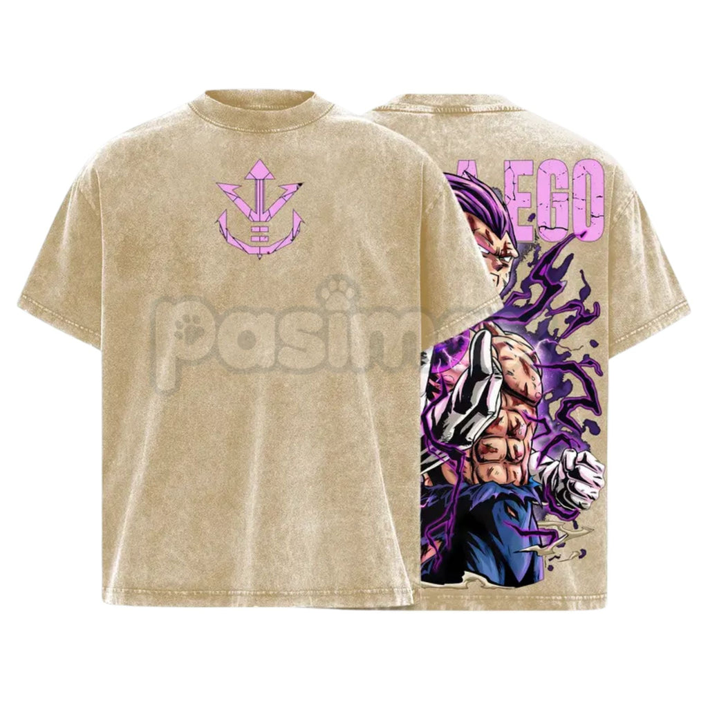 Anime streetwear t-shirt Ultra Ego Saiyan warrior