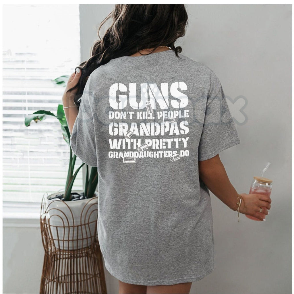Funny grandpa t-shirt with protective grandpa graphic design