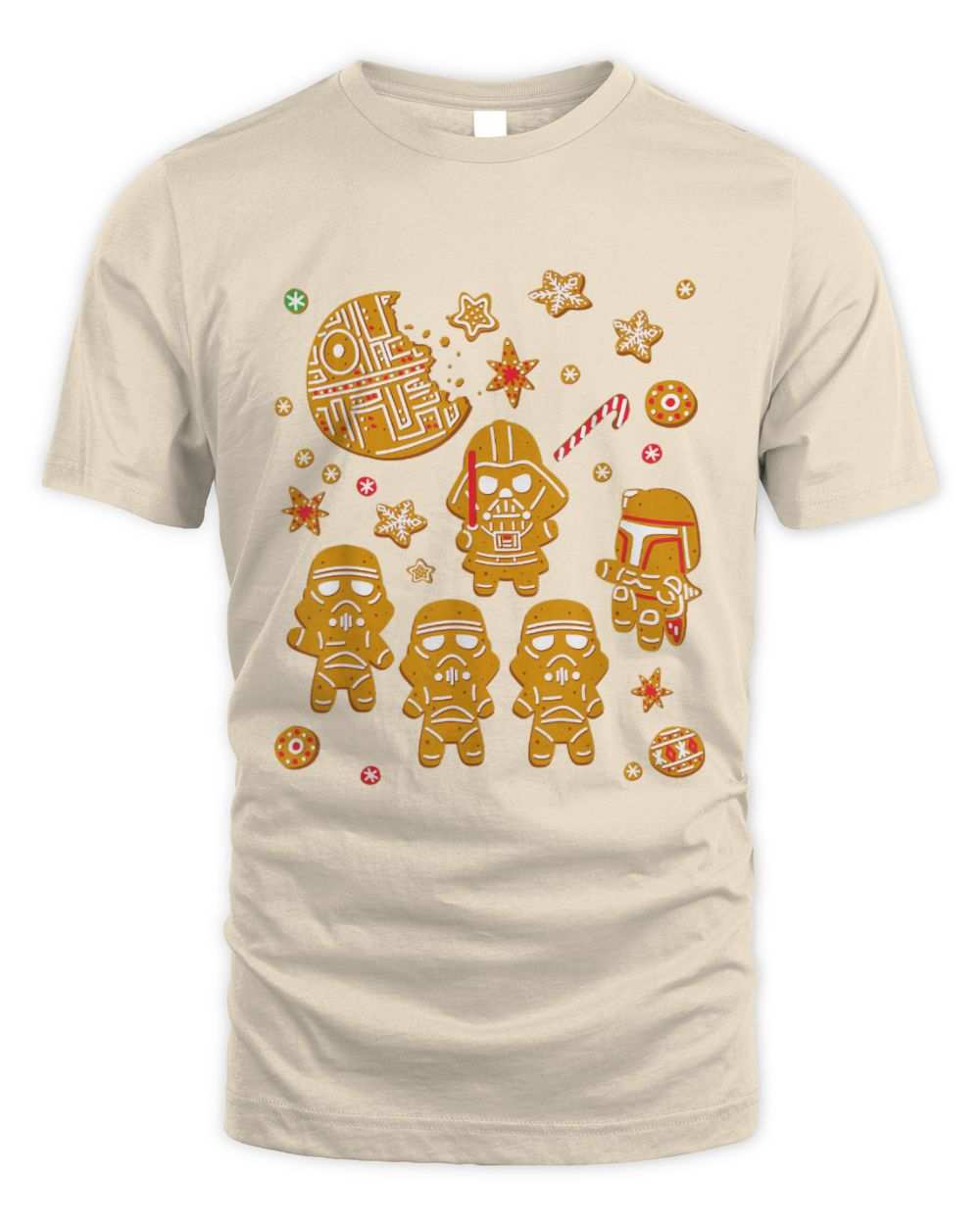 Star Wars Gingerbread Cookies Galactic Empire themed unisex cotton t-shirt