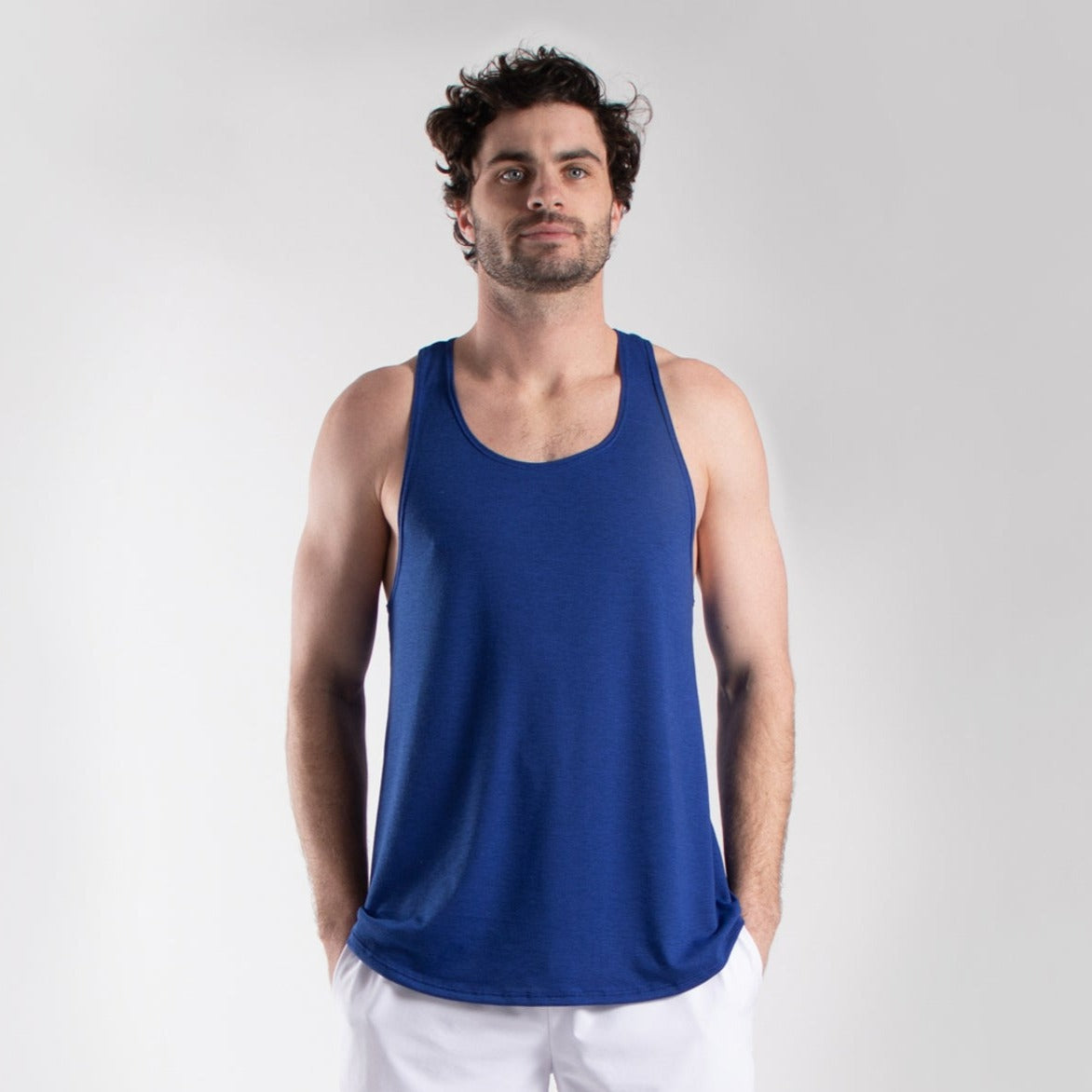 Men's Racerback Tank 3008 lightweight relaxed fit for athletes and gym-goers
