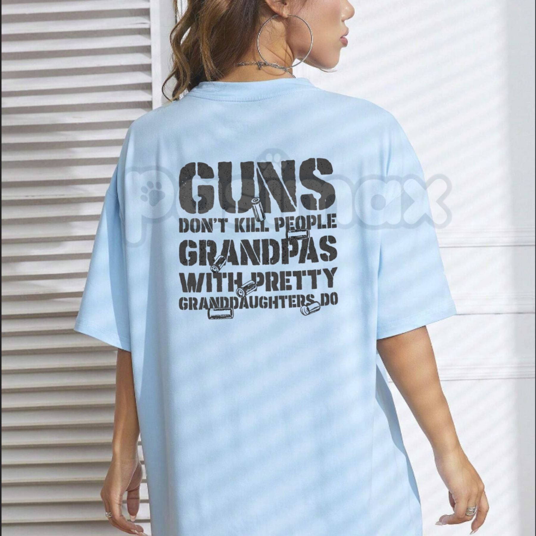 Funny grandpa t-shirt with protective grandpa graphic design