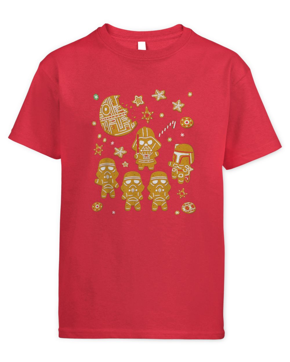 Star Wars Gingerbread Cookies Galactic Empire Holiday Kids Standard T-Shirt