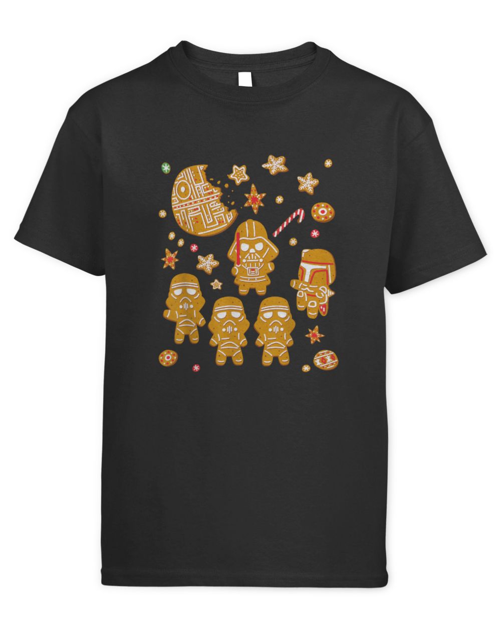 Star Wars Gingerbread Cookies Galactic Empire Holiday Kids Standard T-Shirt