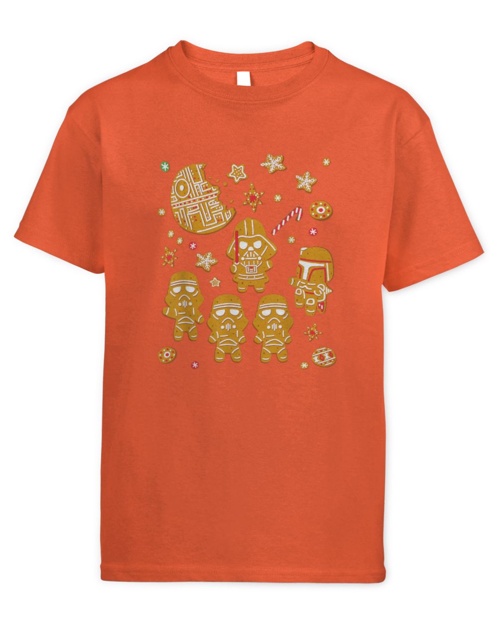 Star Wars Gingerbread Cookies Galactic Empire Holiday Kids Standard T-Shirt