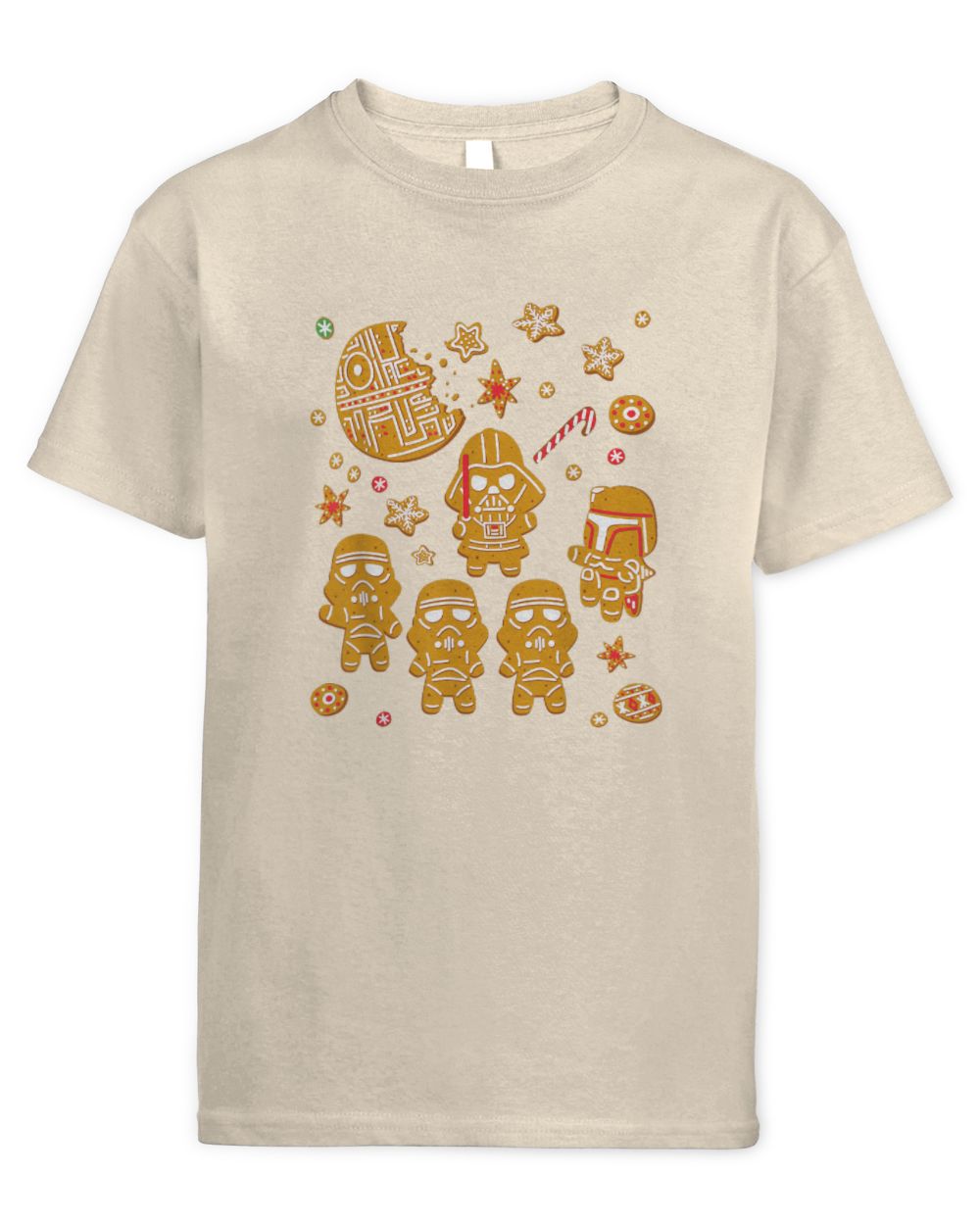 Star Wars Gingerbread Cookies Galactic Empire Holiday Kids Standard T-Shirt