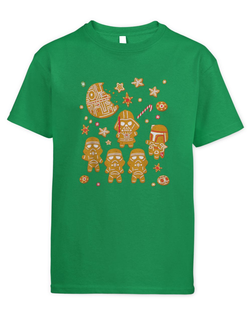 Star Wars Gingerbread Cookies Galactic Empire Holiday Kids Standard T-Shirt