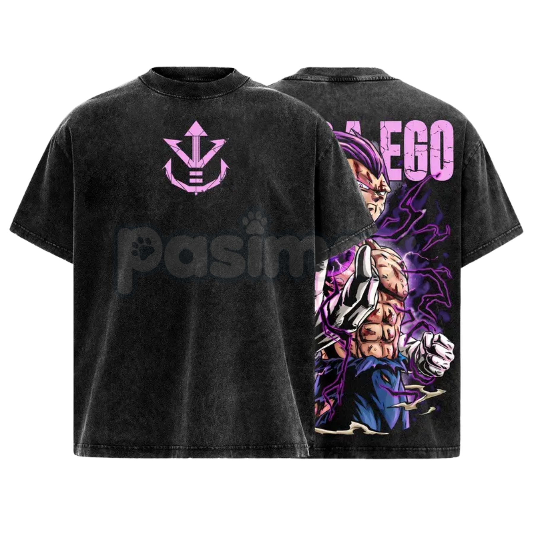 Anime streetwear t-shirt Ultra Ego Saiyan warrior
