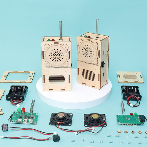 Build & Learn Walkie Talkie STEM Kit set of 2 for hands-on electronics and communication learning