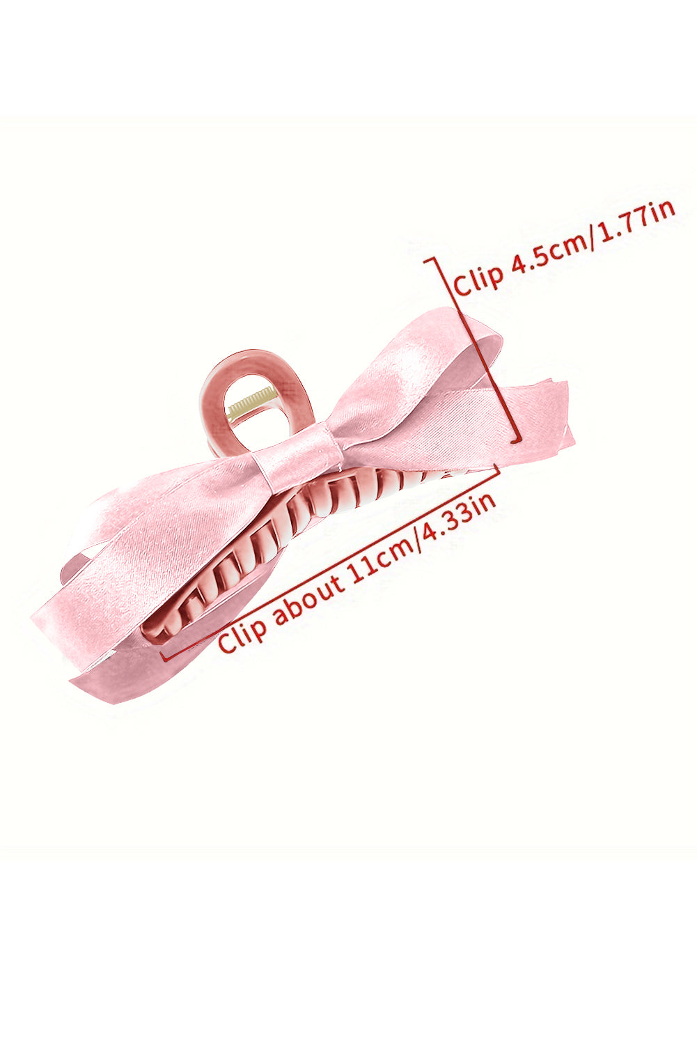 Large black bow hair claw clip with elegant knot design for secure hairstyle