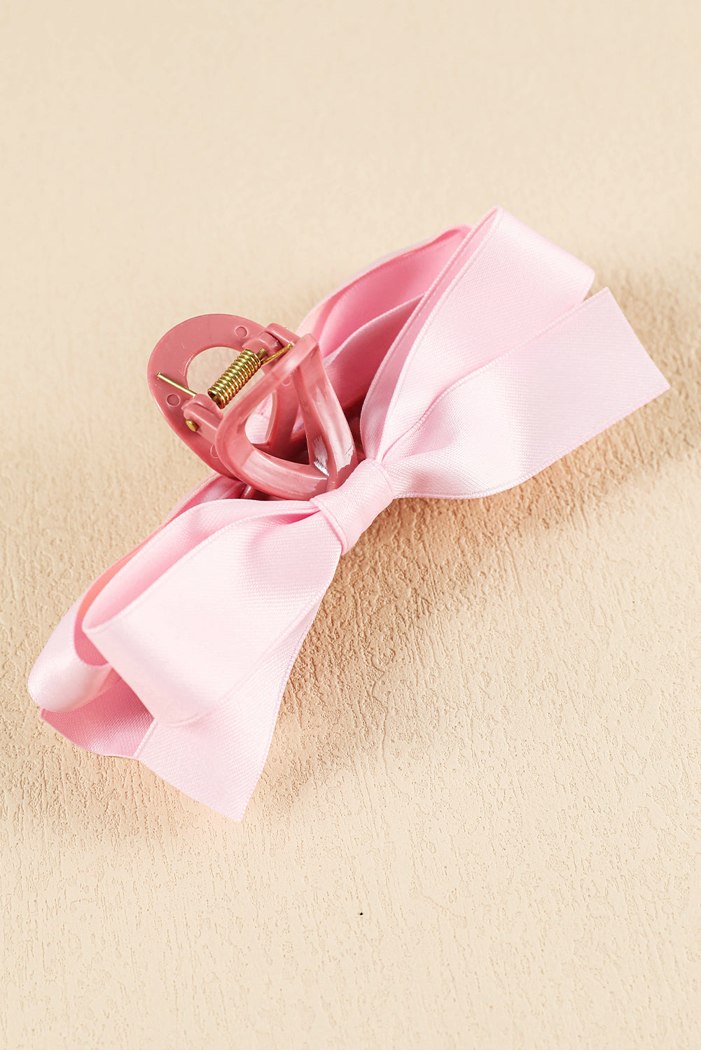 Large black bow decor hair claw clip for stylish hair securing