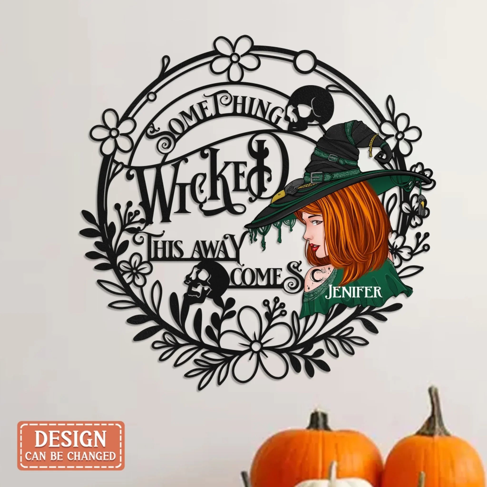 Personalized Witch Kitchen Metal Sign - Gift Idea For Witch Lover - Something Wicked