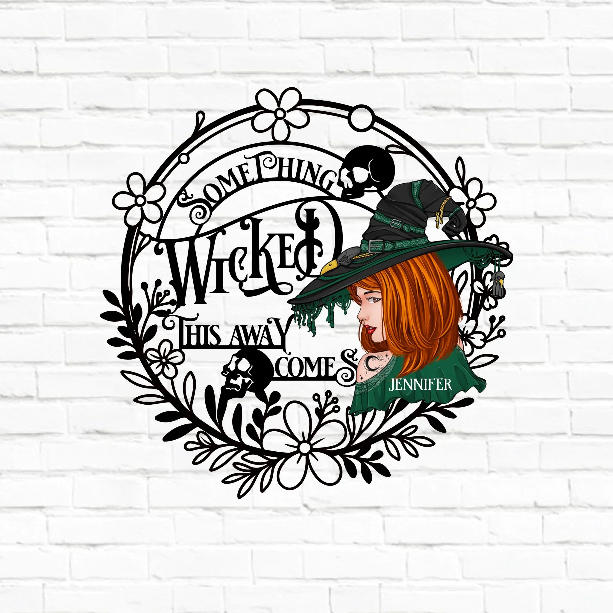 Personalized Witch Kitchen Metal Sign - Gift Idea For Witch Lover - Something Wicked