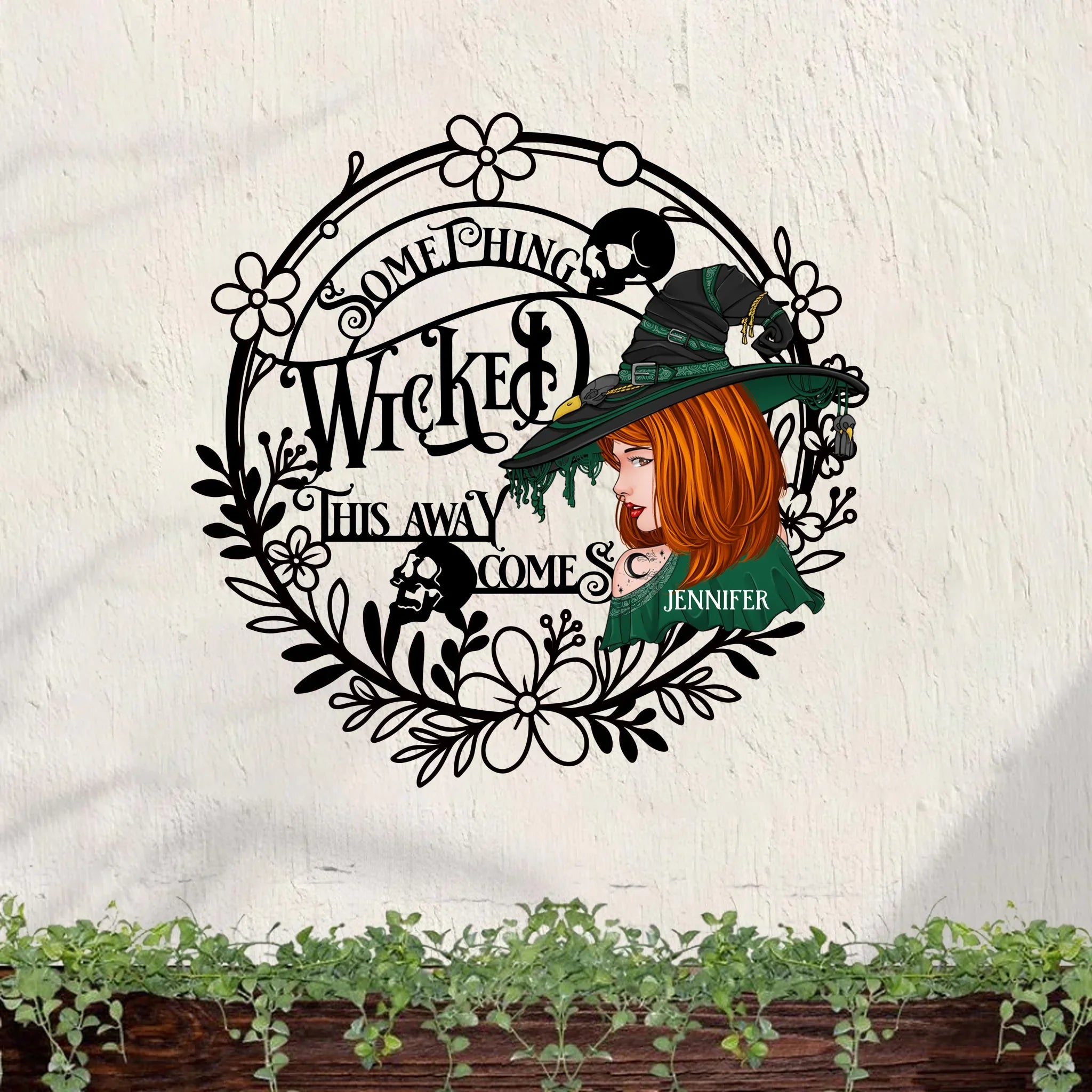Personalized Witch Kitchen Metal Sign - Gift Idea For Witch Lover - Something Wicked