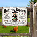 Personalized Witch's Kitchen Metal Sign - Gift Idea For Witch Lover - Stirring Up Some Magic