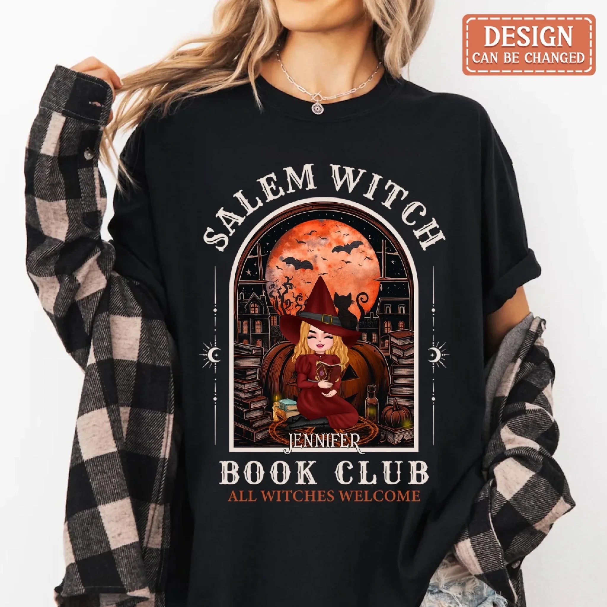 Personalized Salem Witch Book Club T-Shirt/Long Sleeve/Sweater/Hoodie - Gift Idea For Book Lover - All Witches Welcome