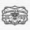 Personalized In The Kitchen Metal Sign - Gift Idea For Grandma/Mom/Sister/Friend/Wife