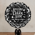 Personalized Family Doormat - Hallowen Gift Idea For Family - Welcome To The Dard Side
