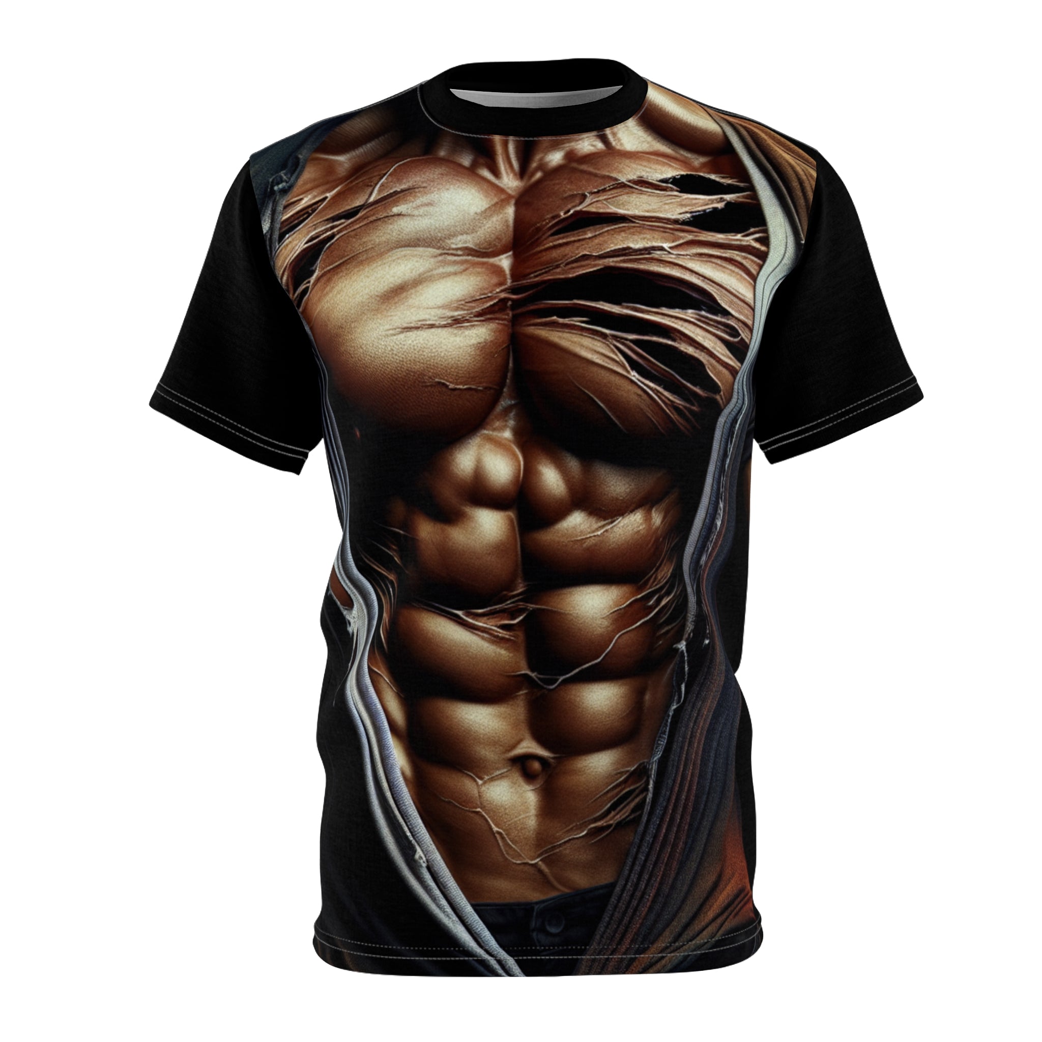 Muscle Art Graphic Tee — Bold Fitness Shirt for Gym Lovers