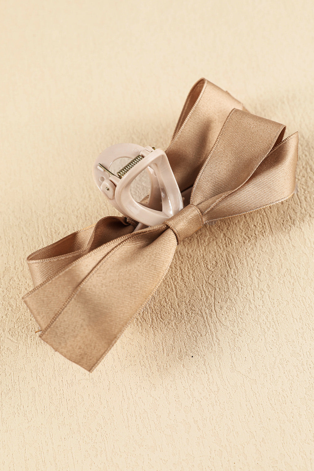 Large black bow decor hair claw clip for securing hair styles