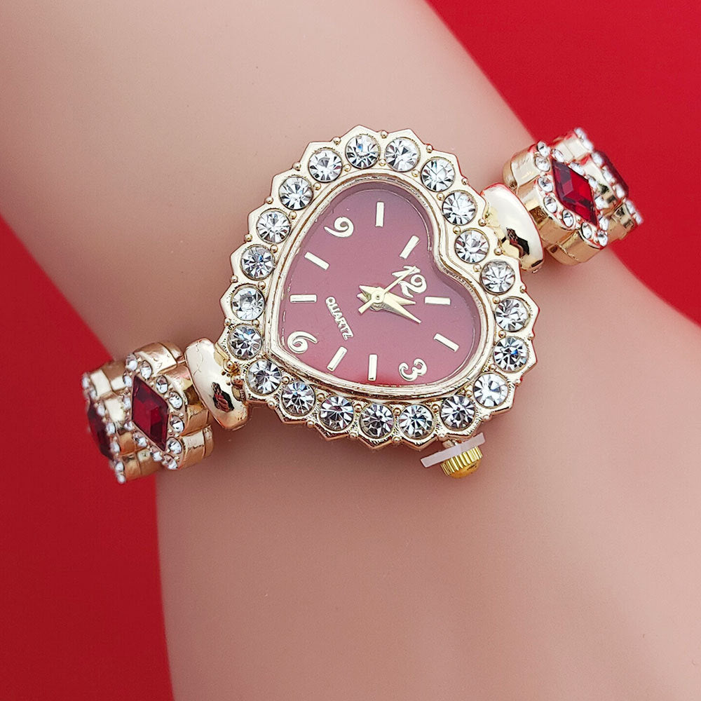 Women's bracelet watch set heart quartz Valentine's gift