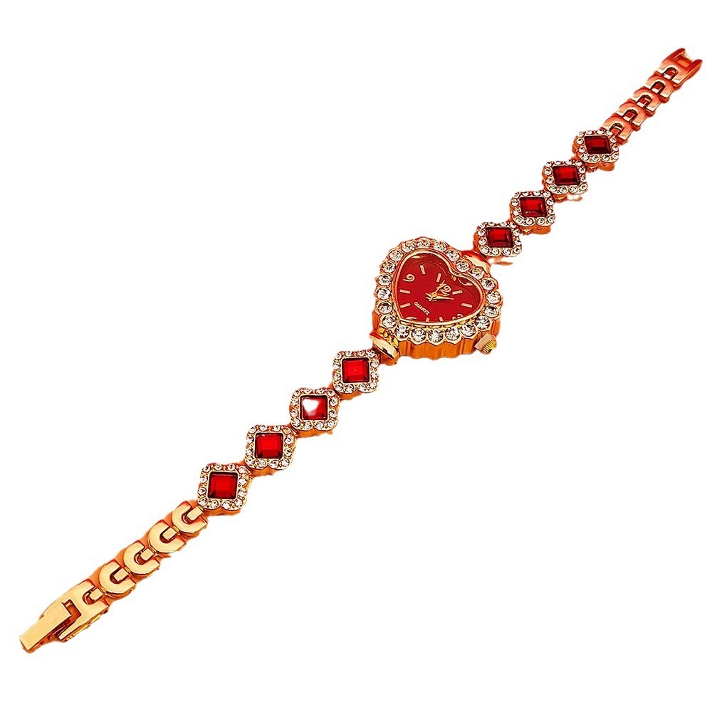 Women's bracelet watch set heart quartz Valentine's gift