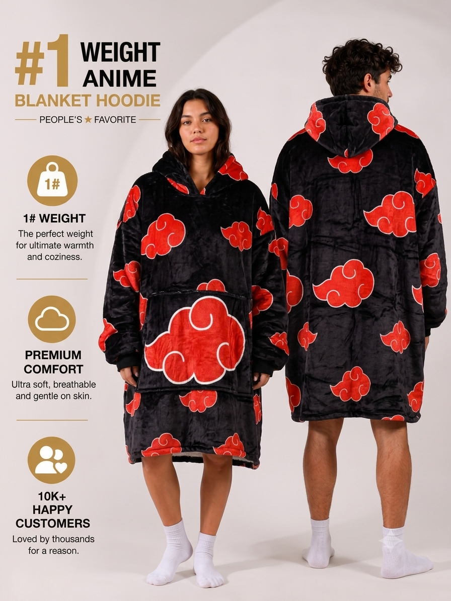 naruto  Akatsuki Blanket Hoodie