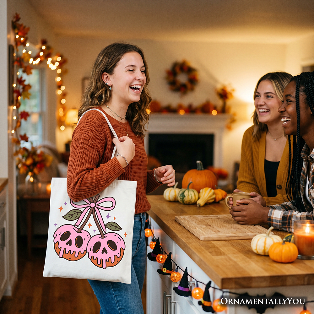 Hanging with My Boos Ghost Tote Bag, Funny Halloween Spooky Season Gift Shopper