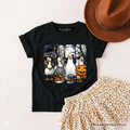 Kids Halloween Goose in Costume T-Shirt, Spooky Fall Geese Tee for Youth