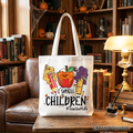 I Smell Children Witch Teacher Life Tote Bag, Back To School Halloween Gift Shopper