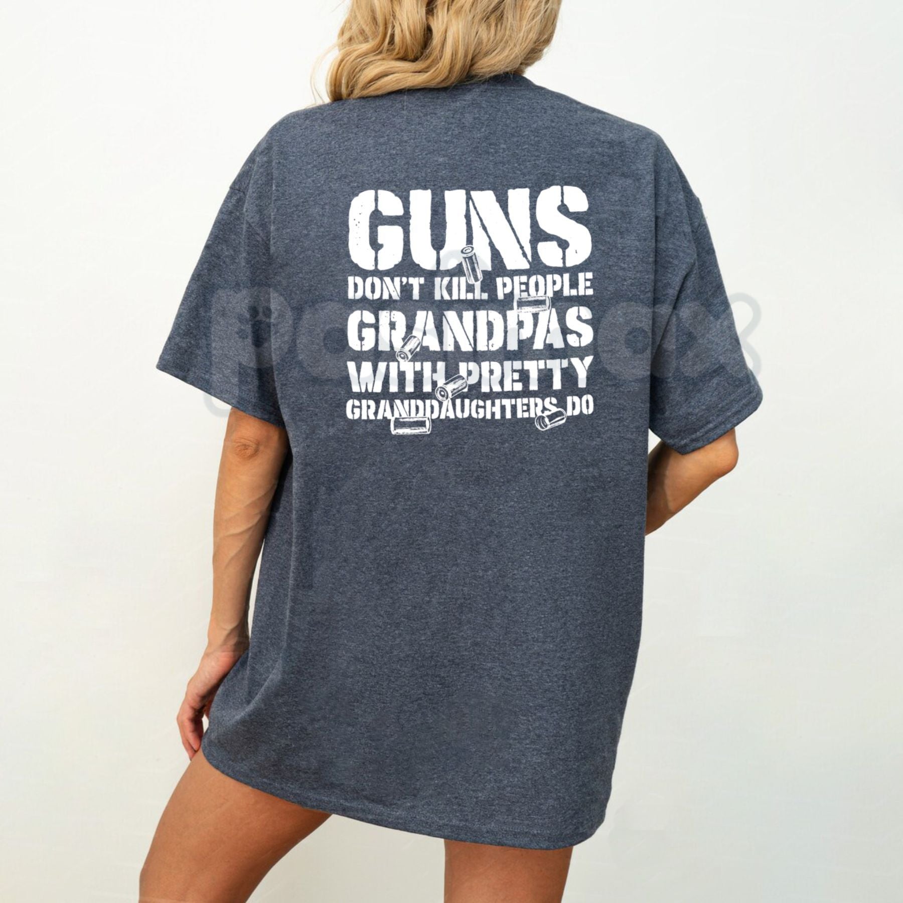 Funny grandpa t-shirt with protective grandpa graphic design