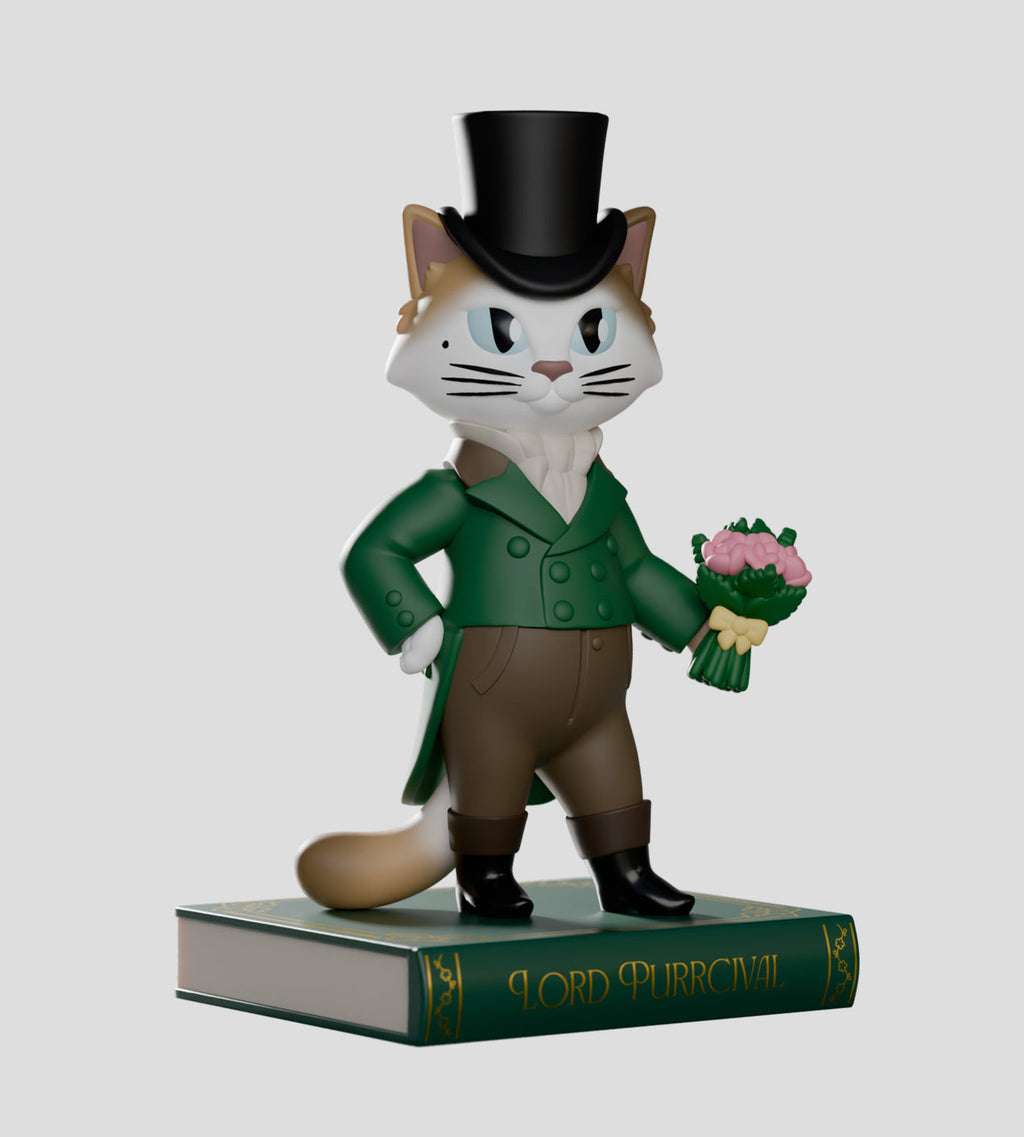 Kaleidos Creative Regency Cats Blind Box collectible PVC figures featuring Regency-era cats with props
