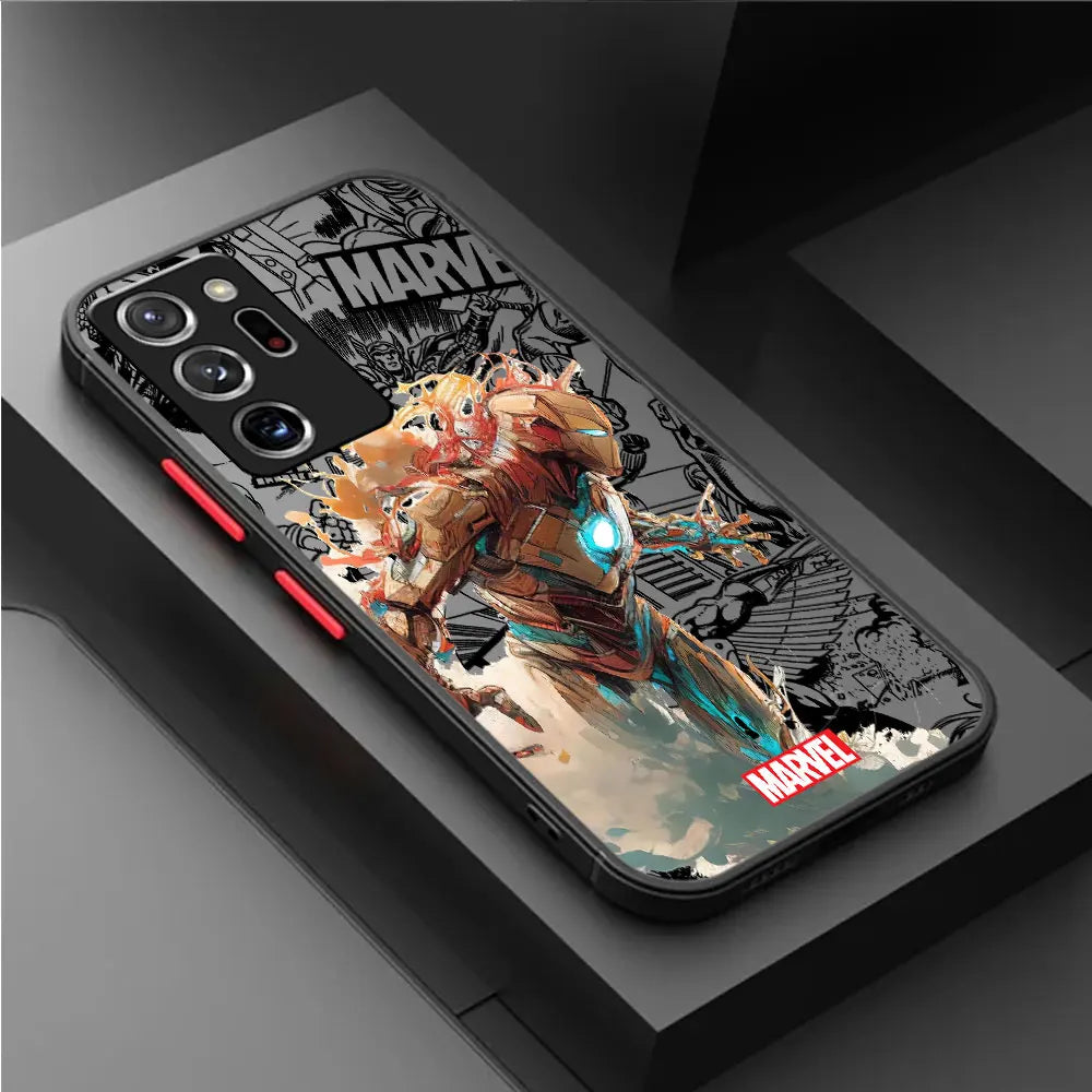 Marvel Samsung Galaxy case Spider-Man Iron Man shockproof cover
