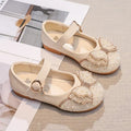 Children Princess Shoes Glitter Party Wedding Shoes for Girls Fashion Rhinestone Toddlers Ballet Flats Causal Kids Leather Shoes
