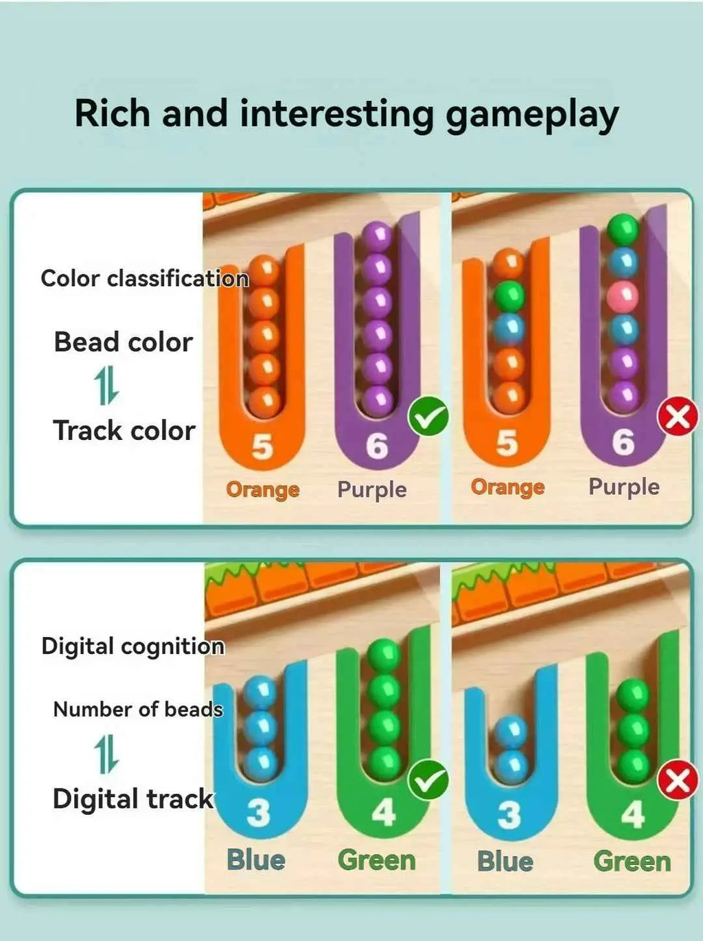 Magnetic maze toy for kids logic thinking early education puzzle