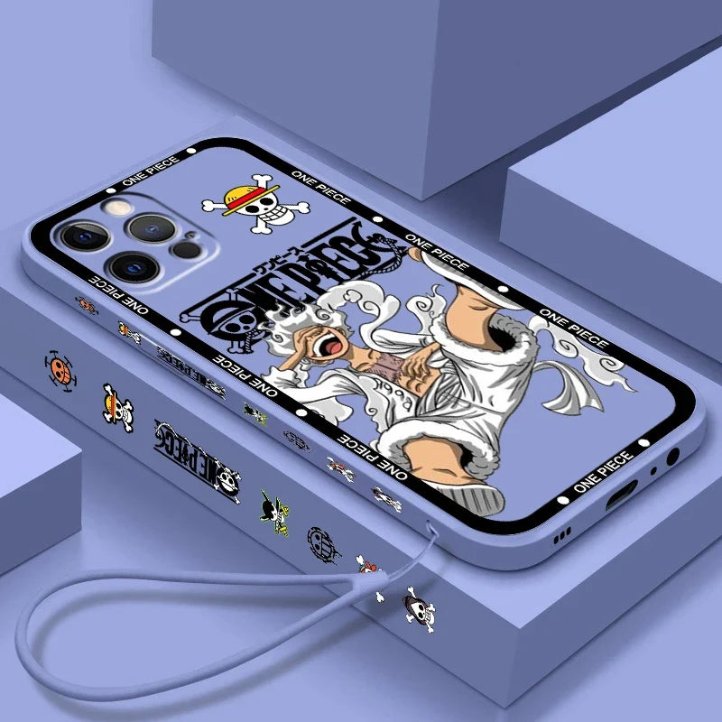 One Piece anime iPhone case Luffy soft silicone cover