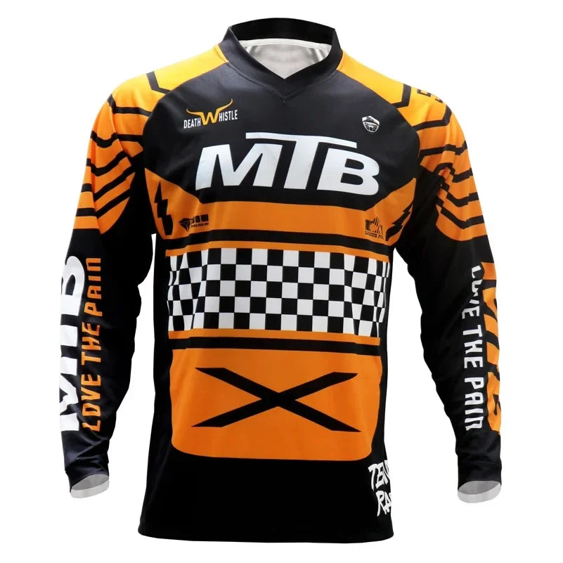 MTB jersey quick dry short sleeve mountain bike shirt