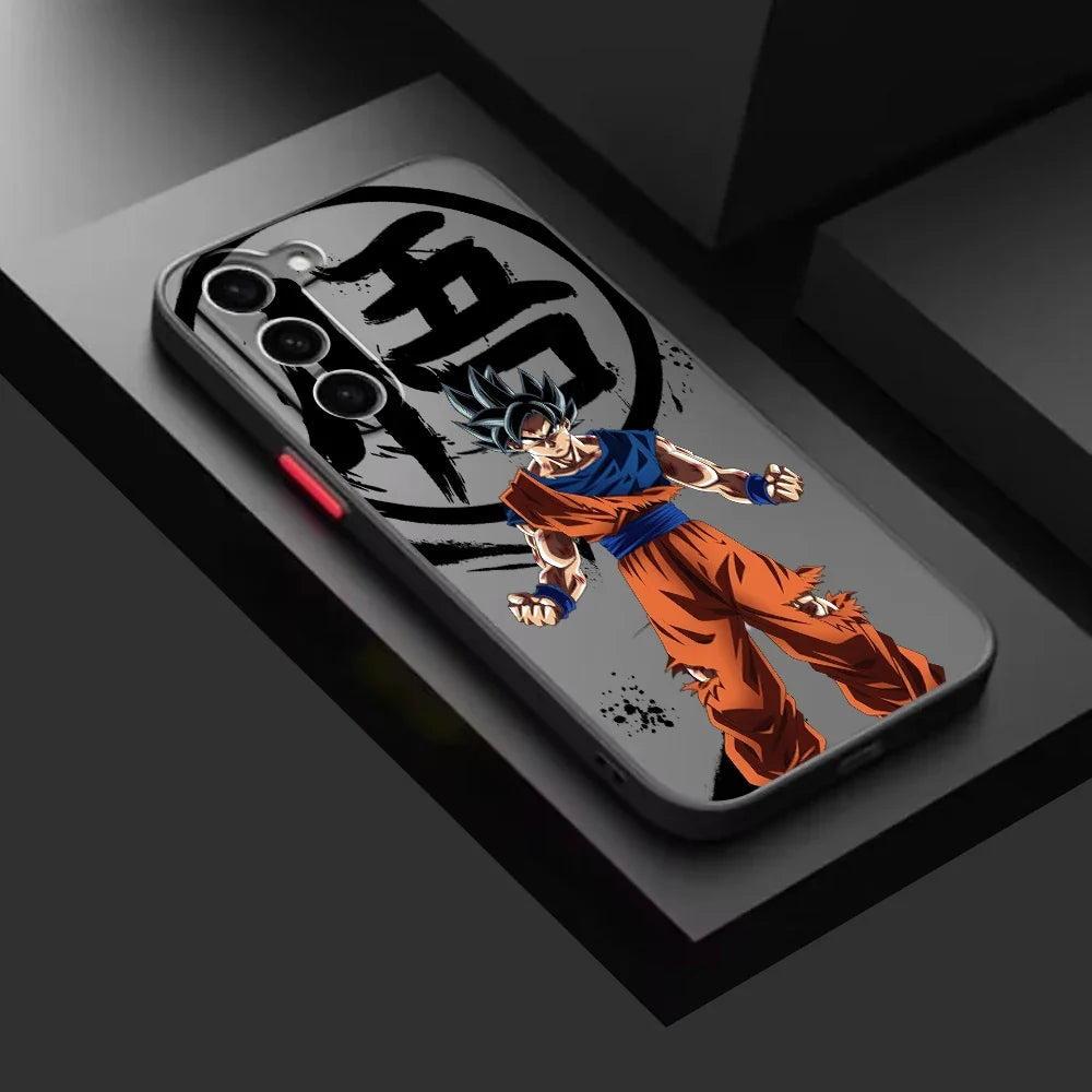 Dragon Ball Samsung case Goku frosted translucent cover