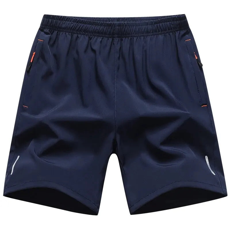 men's sports shorts plus size — breathable elastic waist