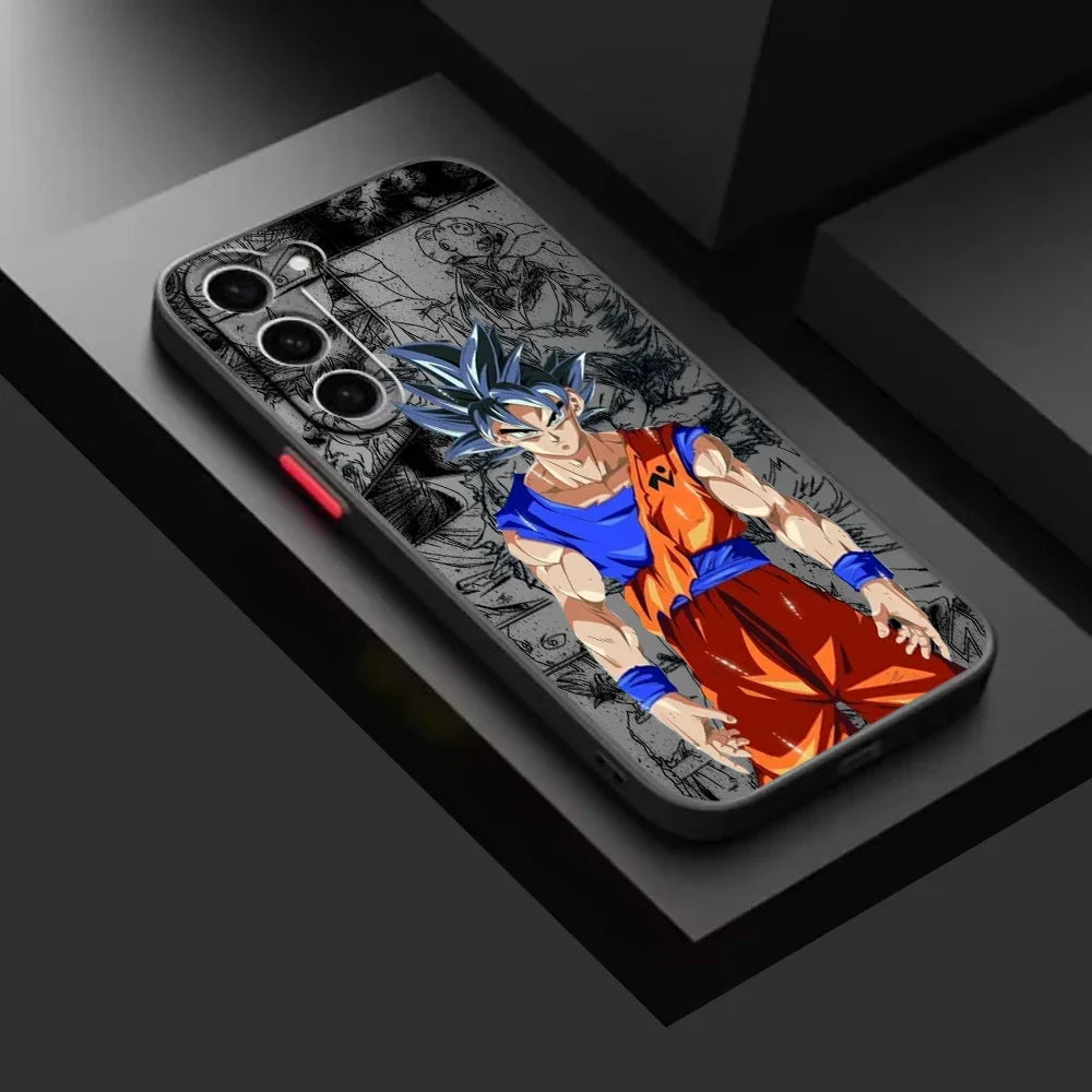 Dragon Ball Samsung case Goku frosted translucent cover