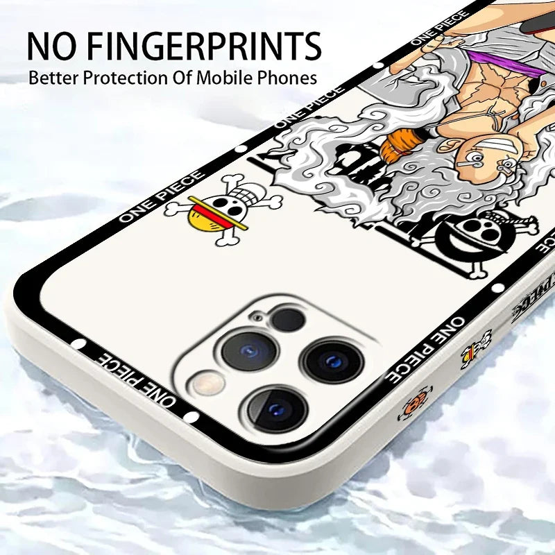 One Piece anime iPhone case Luffy soft silicone cover