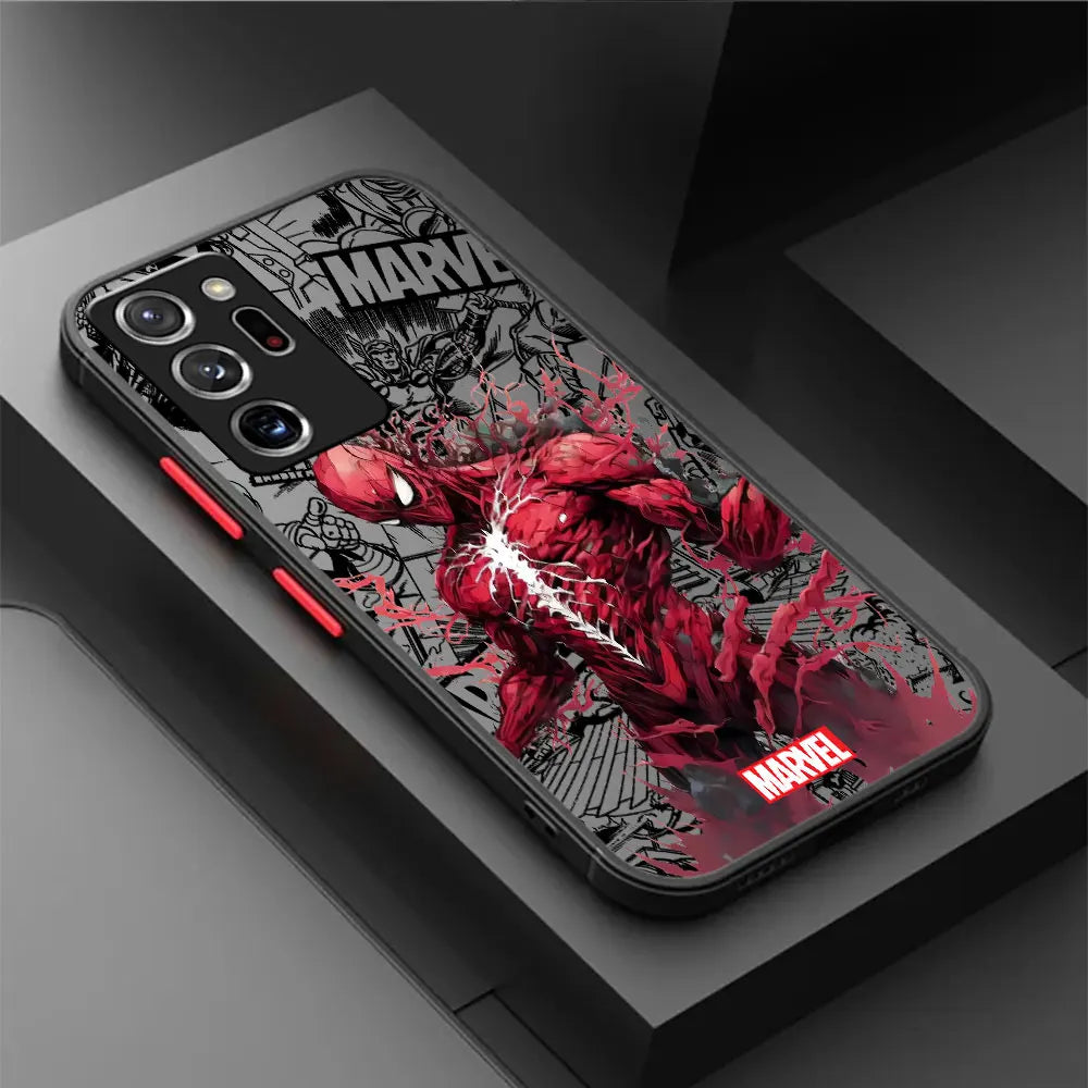 Marvel Samsung Galaxy case Spider-Man Iron Man shockproof cover