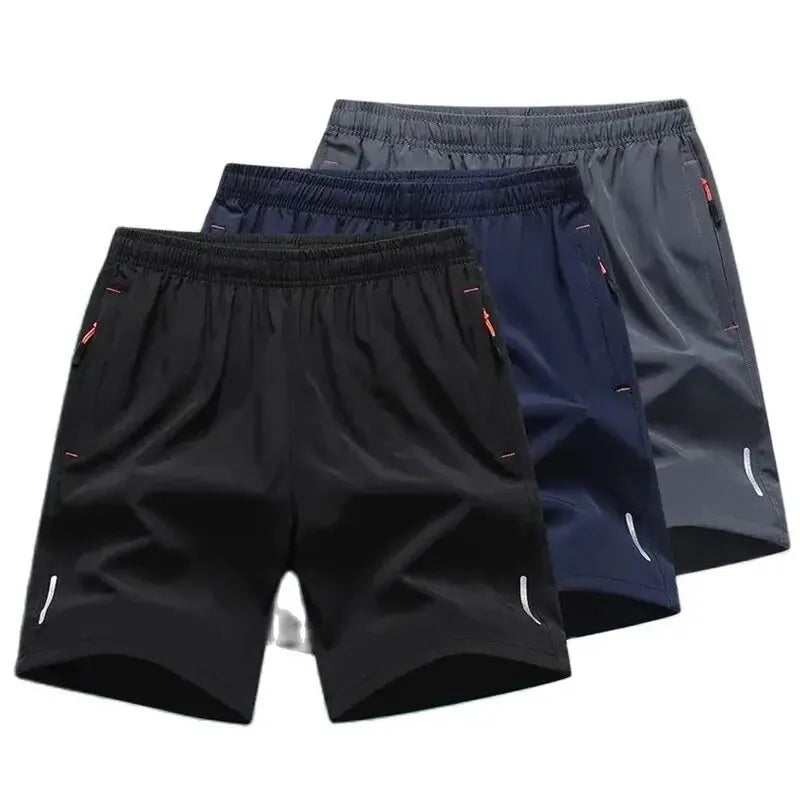 men's sports shorts plus size — breathable elastic waist