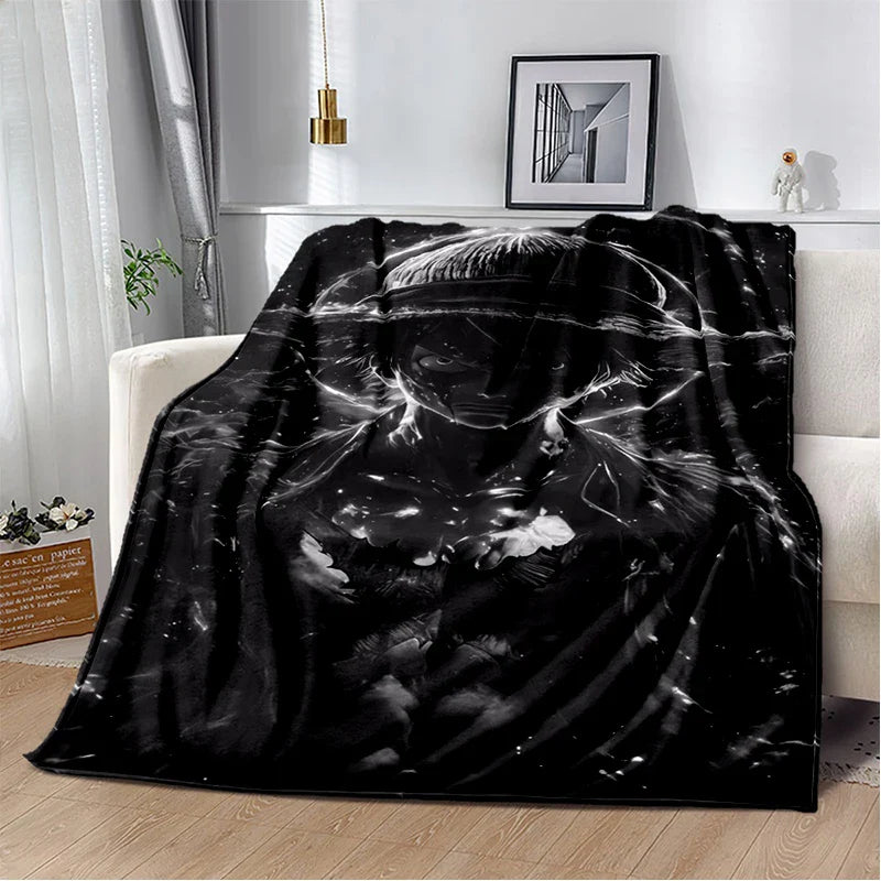 Anime One Piece 3D Cartoon Blanket - Soft, Warm Throw for Bedroom, Living Room, Bed, Camping, Picnic, Office, Kids Gift